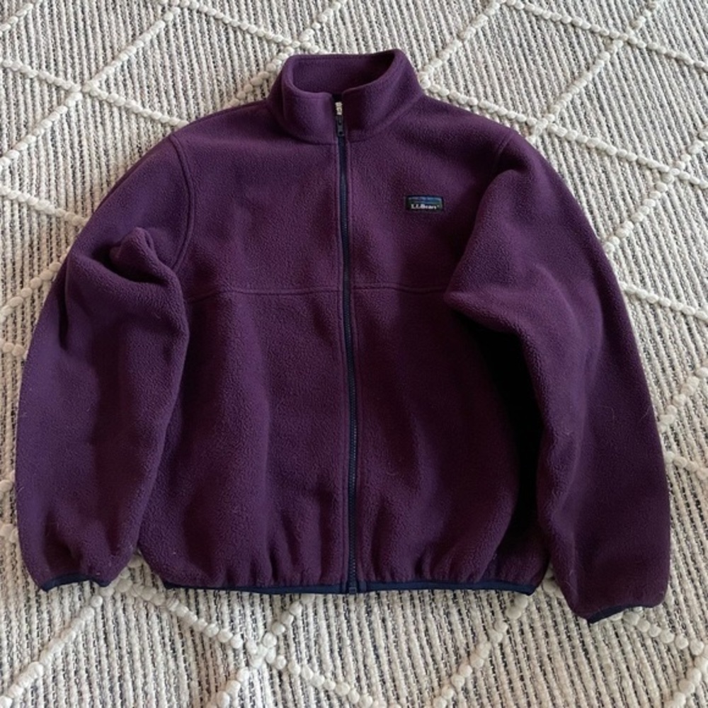 L.L bean purple/wine polar fleece